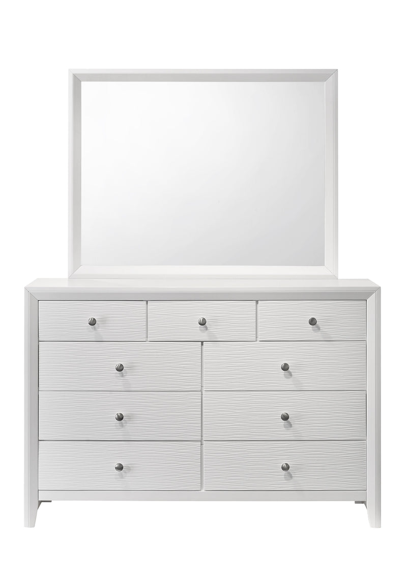 Evan Mirror White