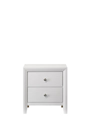 Crownmark Evan Nightstand - White
