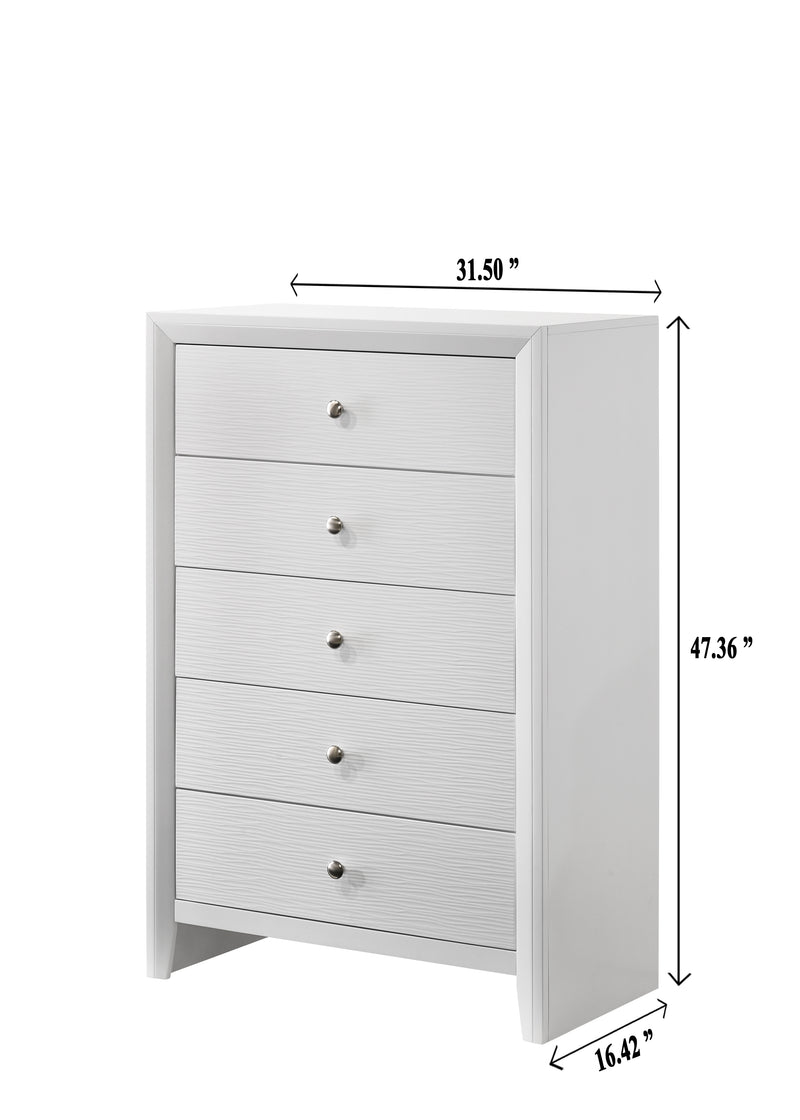 Denker Bedroom Set - White