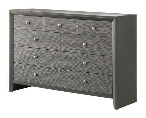 Crownmark Denker Dresser - Gun Metal