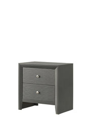 Crownmark Denker Nightstand - Gun Metal