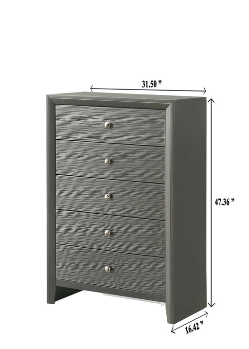 Crownmark Denker Chest - Gun Metal