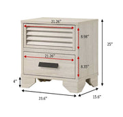 Crownmark Sarter Nightstand - White