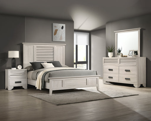 Crownmark Sarter Bedroom Set - White 4-Piece Bedroom Set