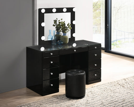 Crownmark Avery Vanity Set - Black