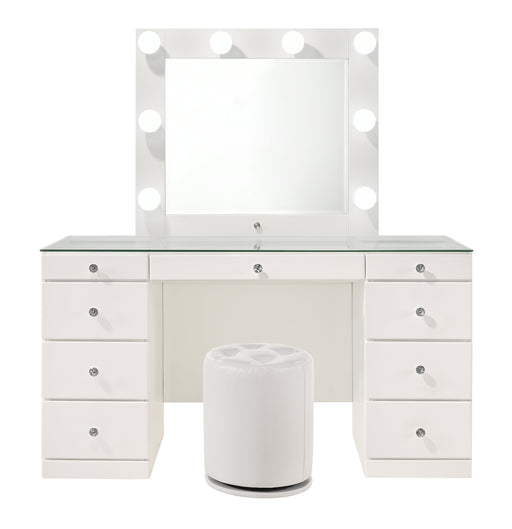 Crownmark Avery Vanity Set - White