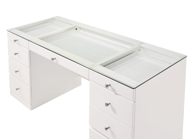 Crownmark Avery Vanity Set - White