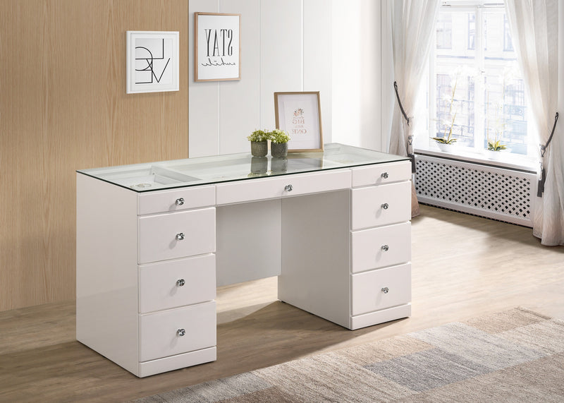 Crownmark Avery Vanity Set - White