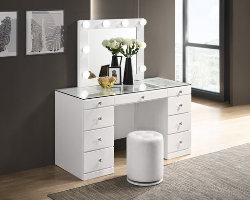 Crownmark Avery Vanity Set - White