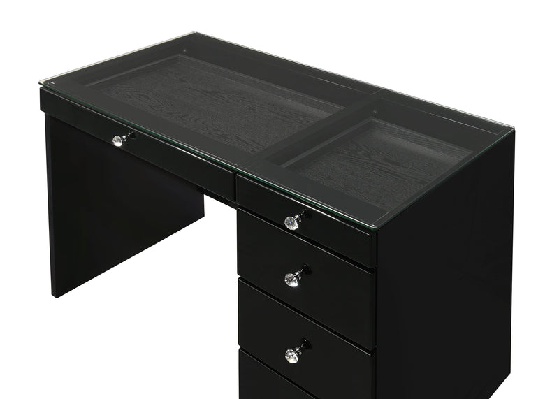 Crownmark Morgan Vanity Set - Black