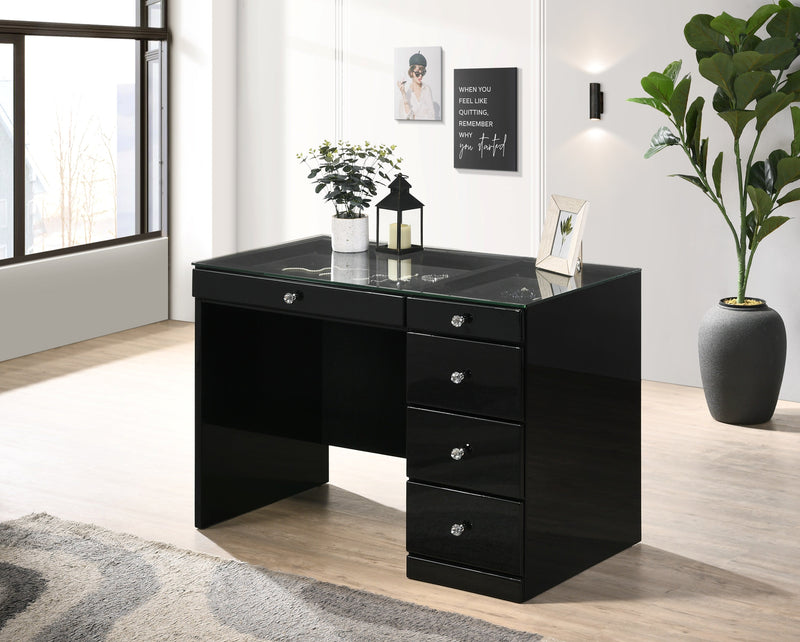 Crownmark Morgan Vanity Set - Black