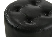 Crownmark Morgan Round Swivel Stool Black