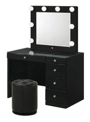 Crownmark Morgan Vanity Set - Black
