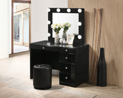 Crownmark Morgan Vanity Set - Black