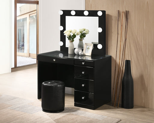 Crownmark Morgan Vanity Set - Black