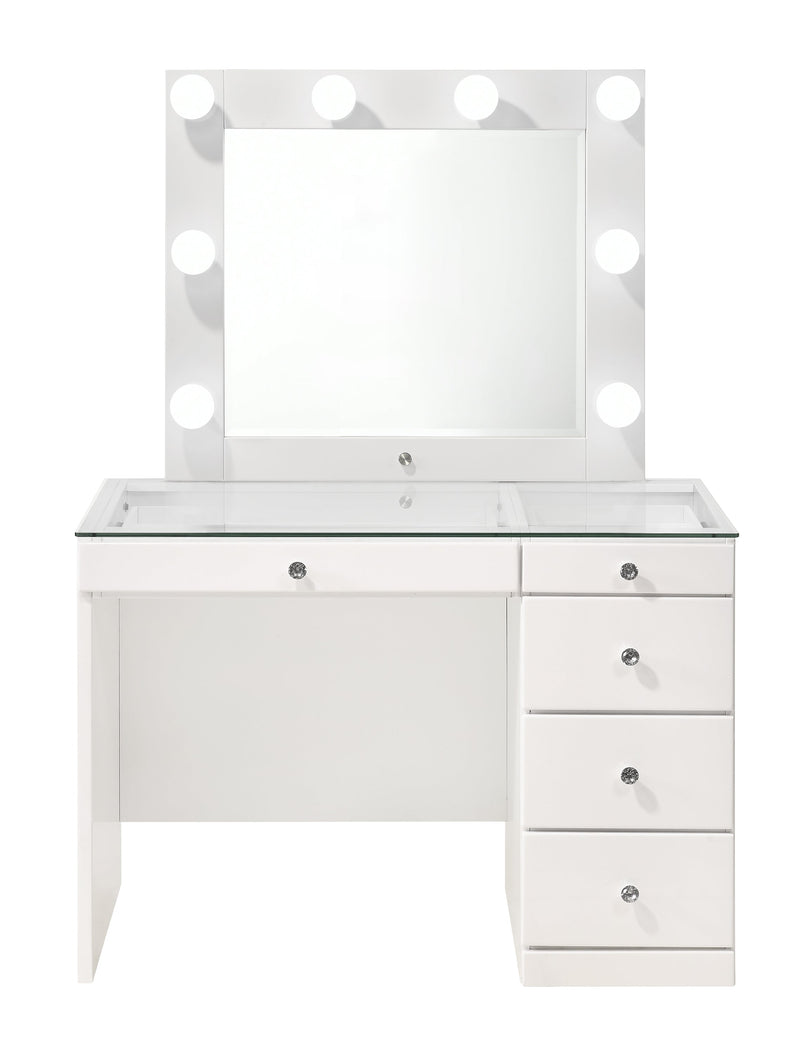 Crownmark Morgan Vanity Set - White