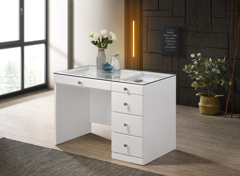 Crownmark Morgan Vanity Set - White