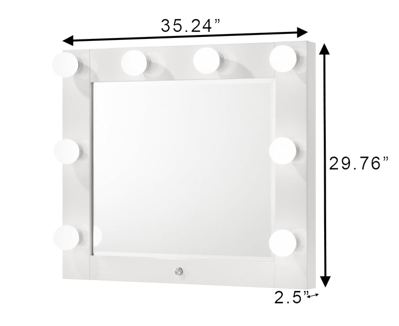 Crownmark Luxo Vanity Set - White