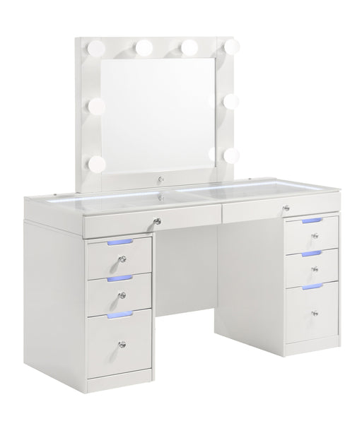 Crownmark Luxo Vanity Set - White