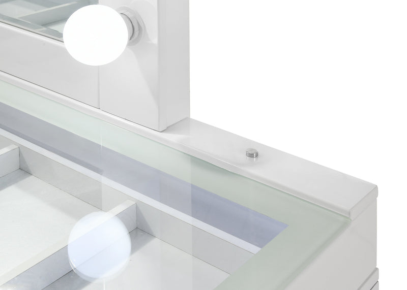 Crownmark Luxo Vanity Set - White