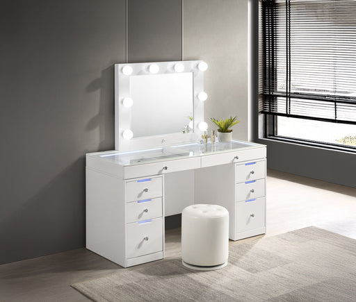 Crownmark Luxo Vanity Set - White