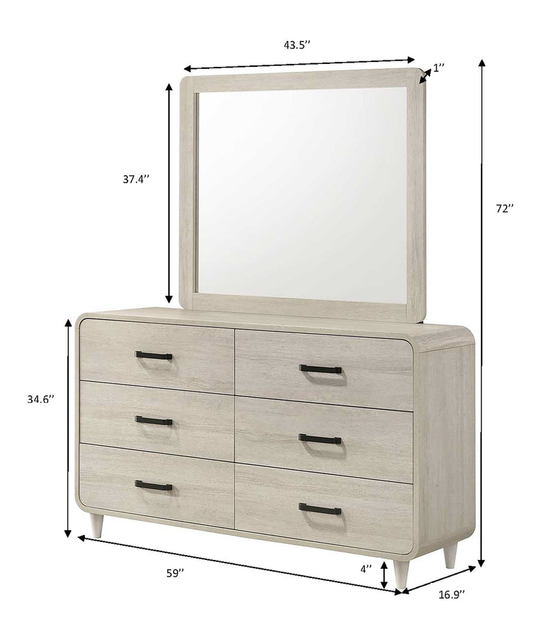 Crownmark Nyomi Dresser - White