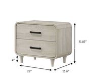 Crownmark Nyomi Nightstand - White