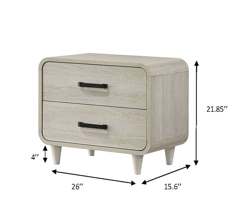 Crownmark Nyomi Nightstand - White