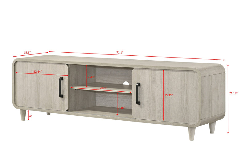 Crownmark Nyomi TV Stand - White