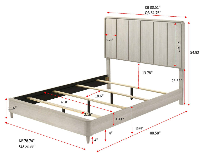 Nyomi Bed - White