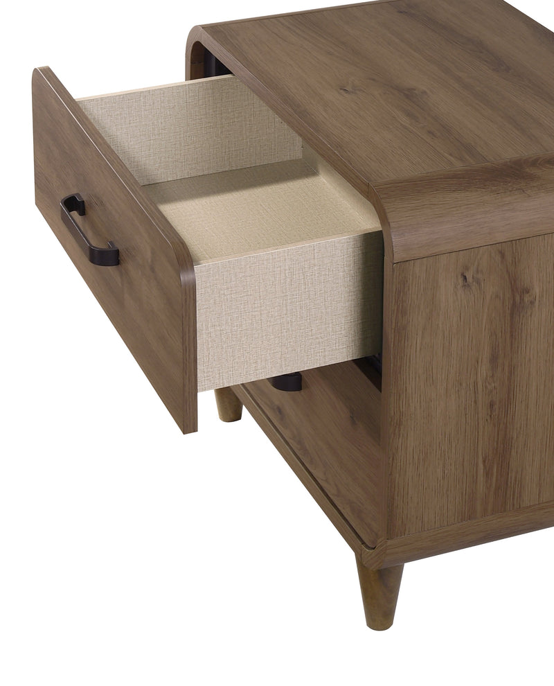 Crownmark Nyomi Nightstand - Light Brown