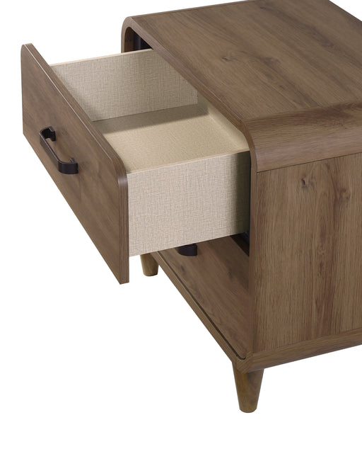 Crownmark Nyomi Nightstand - Light Brown
