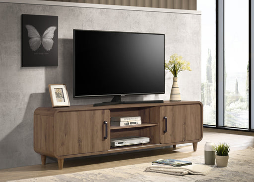 Crownmark Nyomi TV Stand - Light Brown