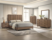 Crownmark Nyomi Bedroom Set - Light Brown 5-Piece Set