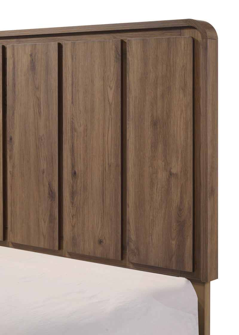 Nyomi Bed - Light Brown