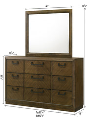 Crownmark Lakecrest Bedroom Set Dresser and Mirror