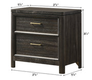 Crownmark Ethel Bedroom Set Nightstand