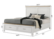Crownmark Aston Bedroom Set Queen Bed