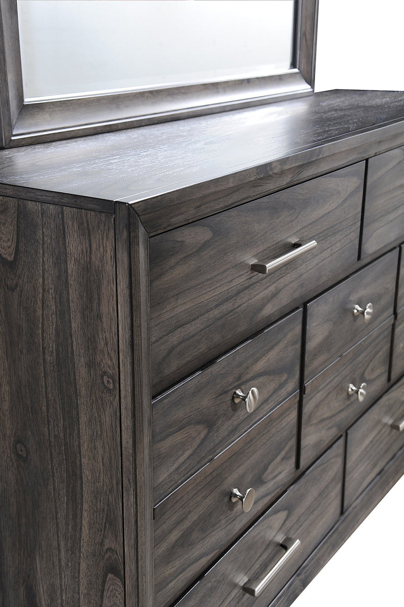Crownmark Jaymes Bedroom Set Dresser and Mirror