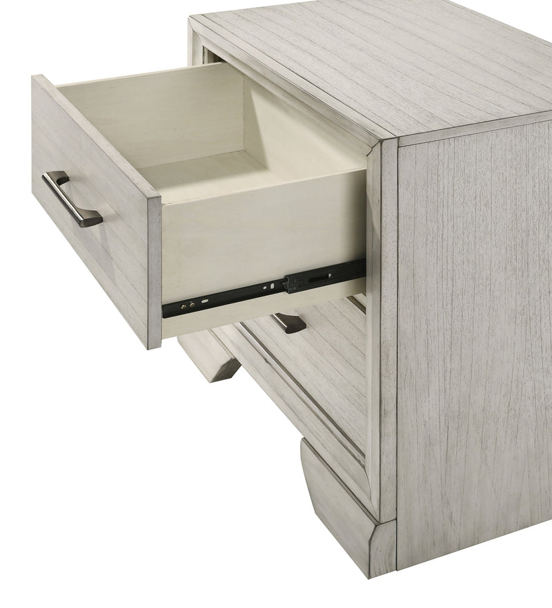 Crownmark Jaymes Nightstand - White Mist