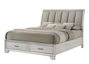 Crownmark Jaymes Bedroom Set - White Mist King Bed