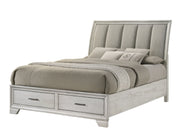 Crownmark Jaymes Bedroom Set - White Mist Queen Bed