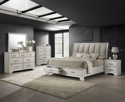 Crownmark Jaymes Bedroom Set - White Mist