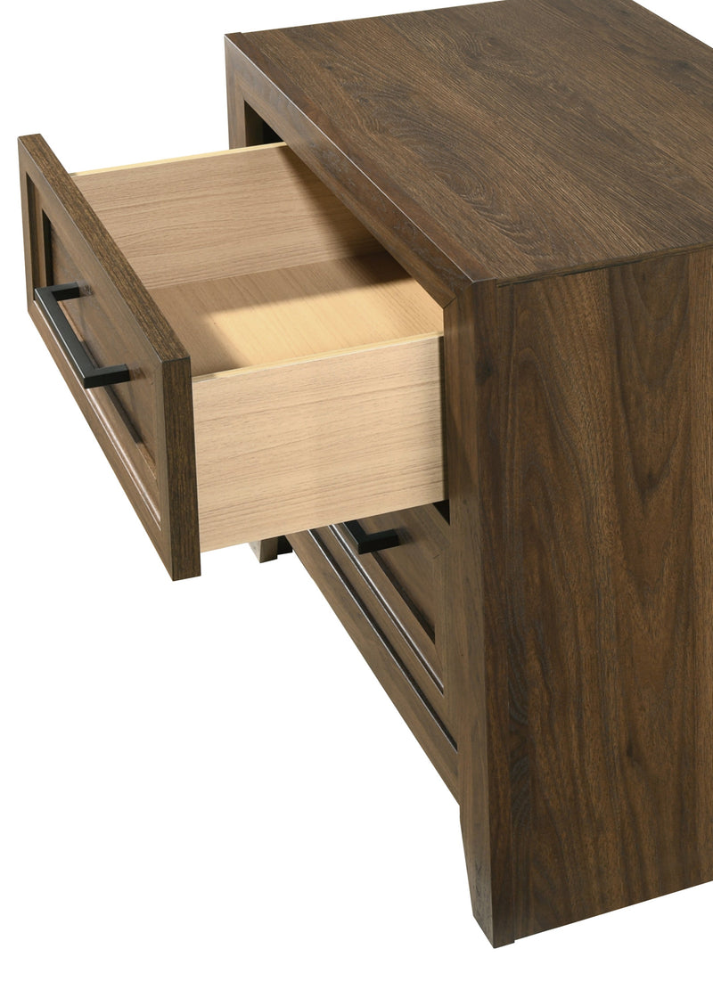 Crownmark Lorraine Nightstand - Brown