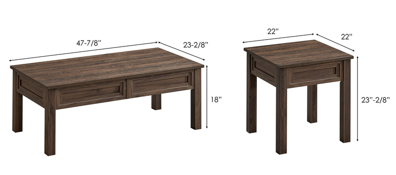 Lorraine 3-Pc Cocktail Set Brown