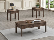 Crownmark Lorraine 3-Pc Cocktail Set Brown