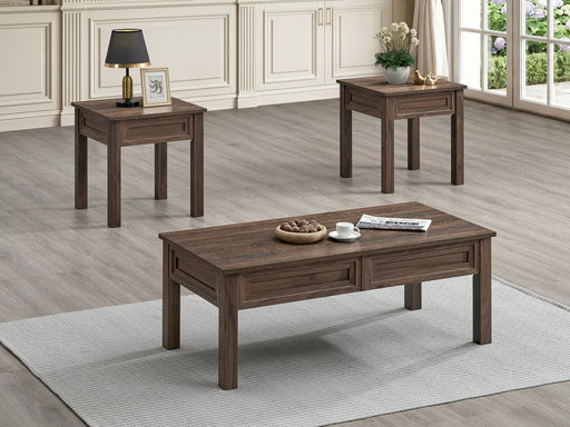 Crownmark Lorraine 3-Pc Cocktail Set Brown