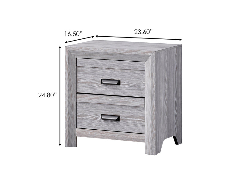 Crownmark Adelaide Nightstand Drift Wood