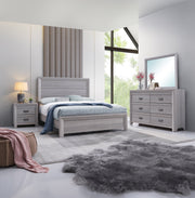 Crownmark Adelaide Bedroom Set - Drift Wood 4-Piece Bedroom Set