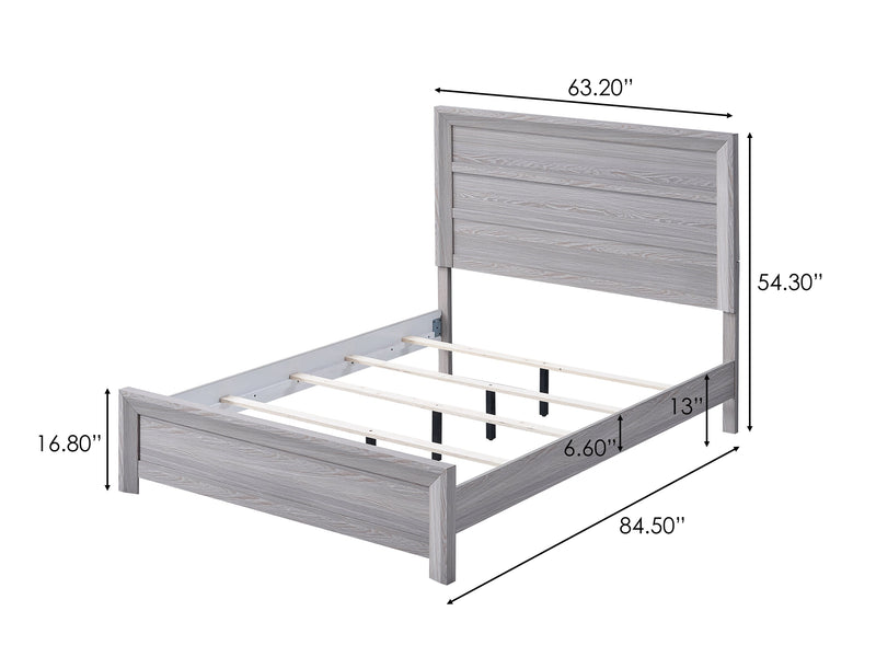 Crownmark Adelaide Bedroom Set - Drift Wood Queen Bed